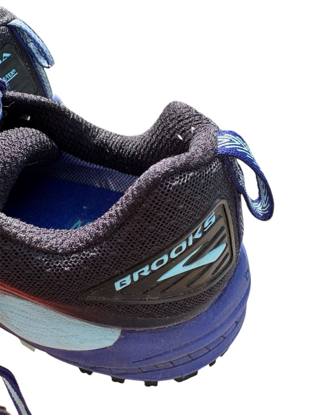 Brooks Women's Trail Running Shoes - Gray & Blue - Picture 3 of 4